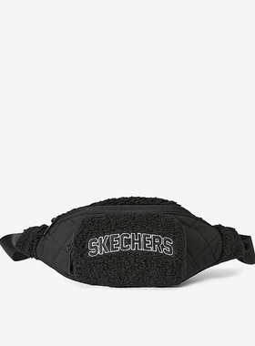 Skechers/斯凯奇正品男女款时尚便携羊羔绒运动休闲腰包 L423U030