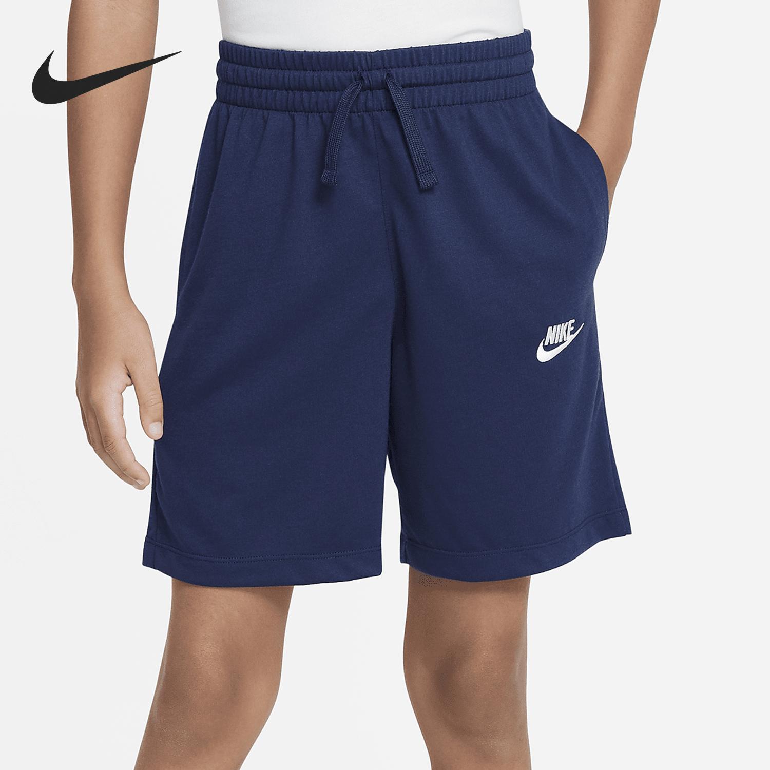 耐克大童男孩运动针织短裤