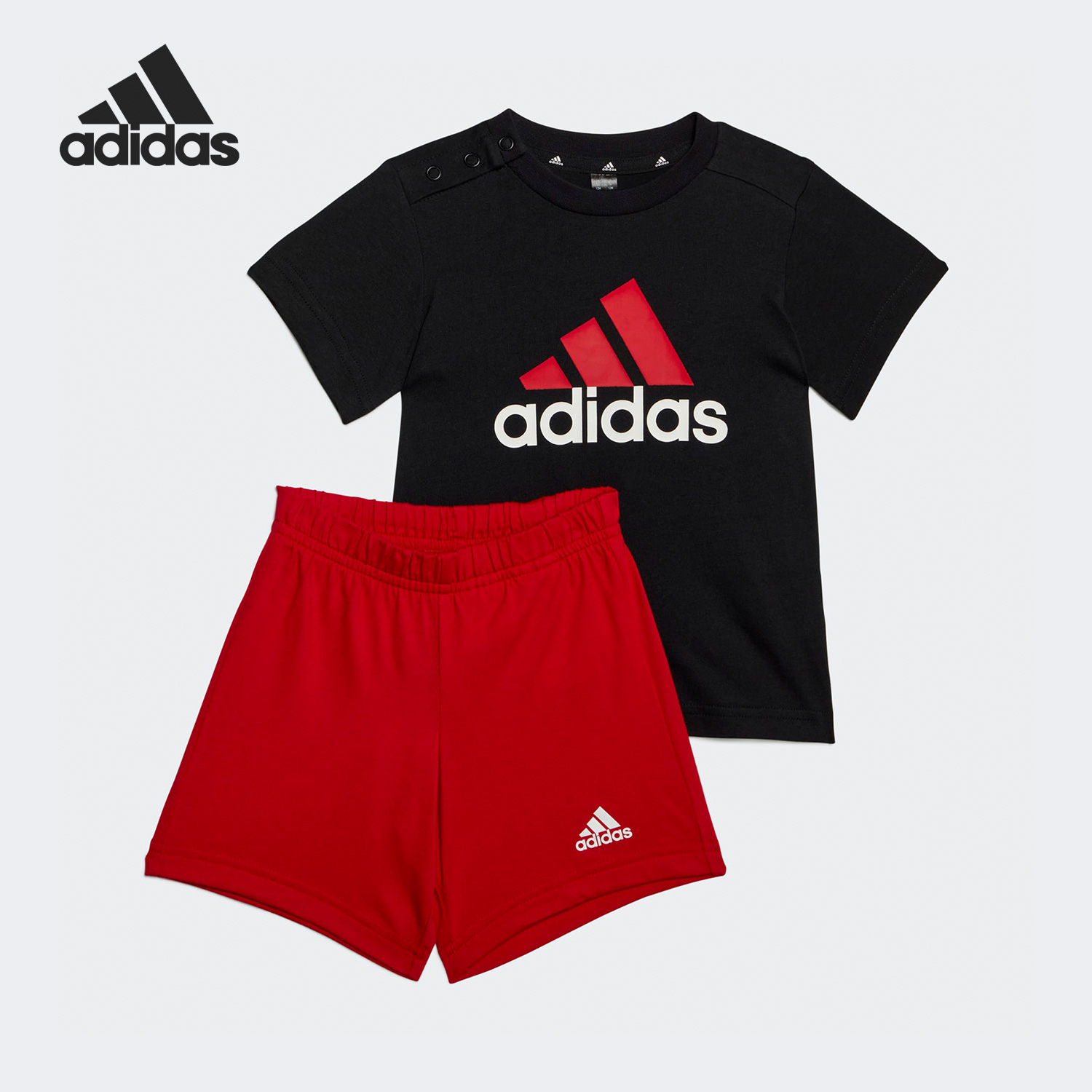 Adidas/阿迪达斯正品男女婴童夏季新款运动短袖套装HR5885