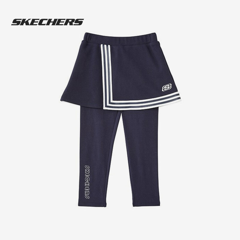 Skechers/斯凯奇正品2022春季运动时尚女童休闲裙裤 L122G081