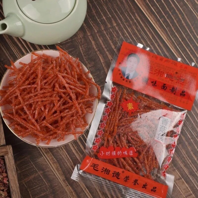 8090后怀旧解馋麻辣素面筋制品小零食毛湘德香菇丝网红辣条香辣丝