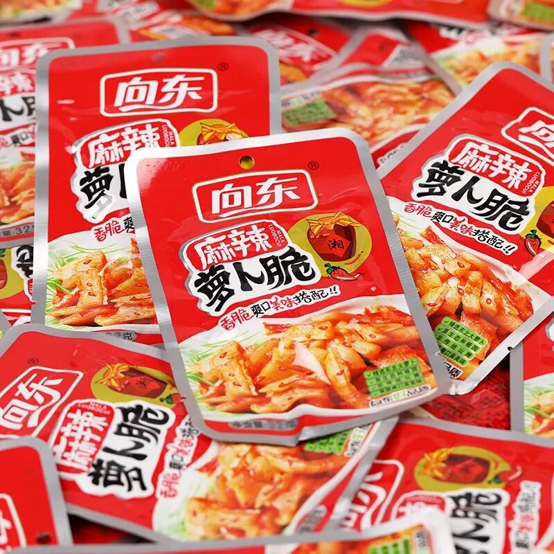 向东萝卜脆袋装湖南特产香辣萝卜干腌泡菜下饭菜休闲麻辣零食小吃