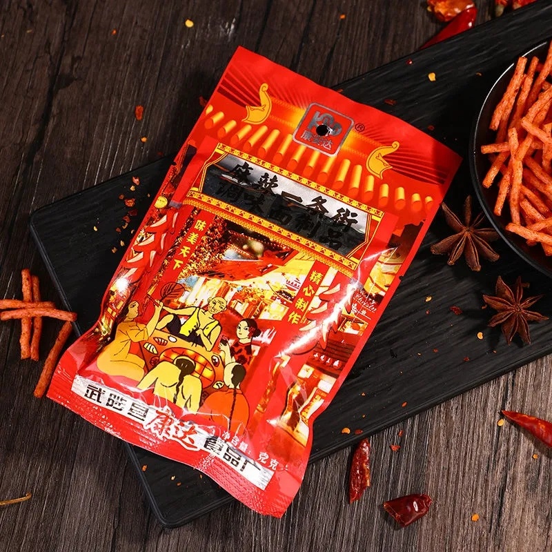 8090后怀旧儿时校园休闲辣条小零食麻辣一条街辣条街辣味甜辣辣条