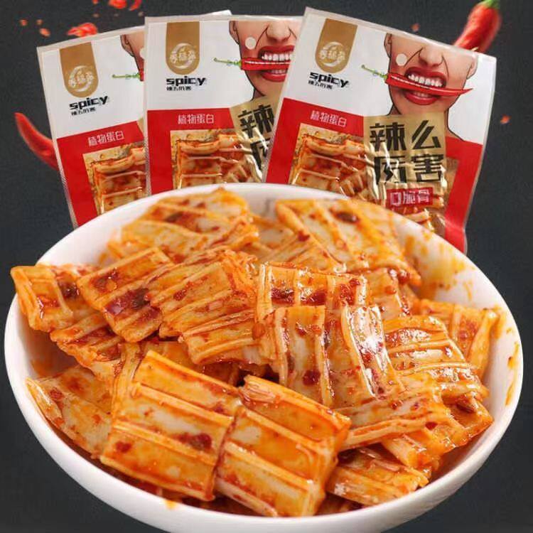 辣么厉害Q脆骨脆爽辣片水晶辣皮粉皮零食麻辣爽口解馋凉皮辣条