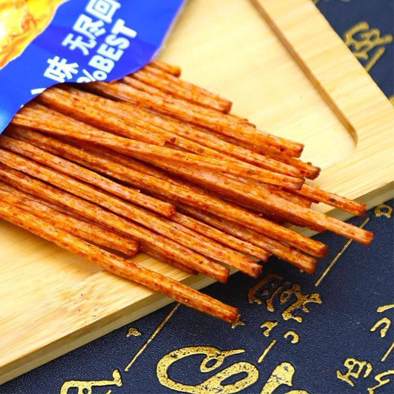 8090后童年经典怀旧辣味解馋网红小零食百事可牛辣条素牛肉棒辣条