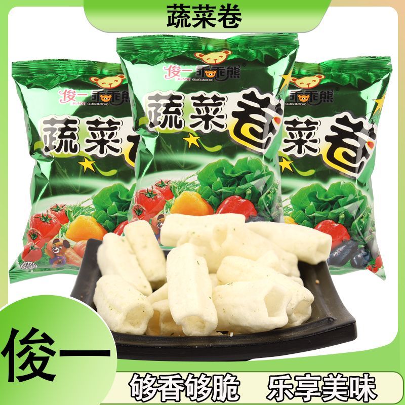 蔬菜卷膨化小零食解馋酥脆即食休闲办公室校园课间食品