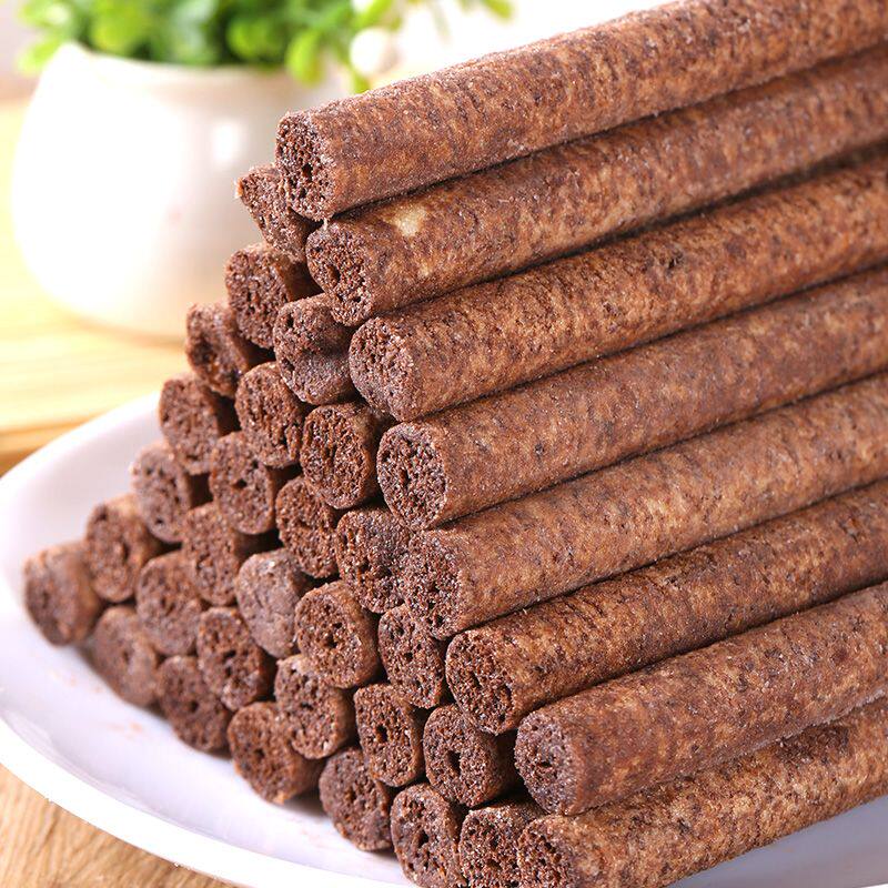 【品质甄选】灵光香酥棒巧克力棒条65gx10袋怀旧膨化小零食大礼包