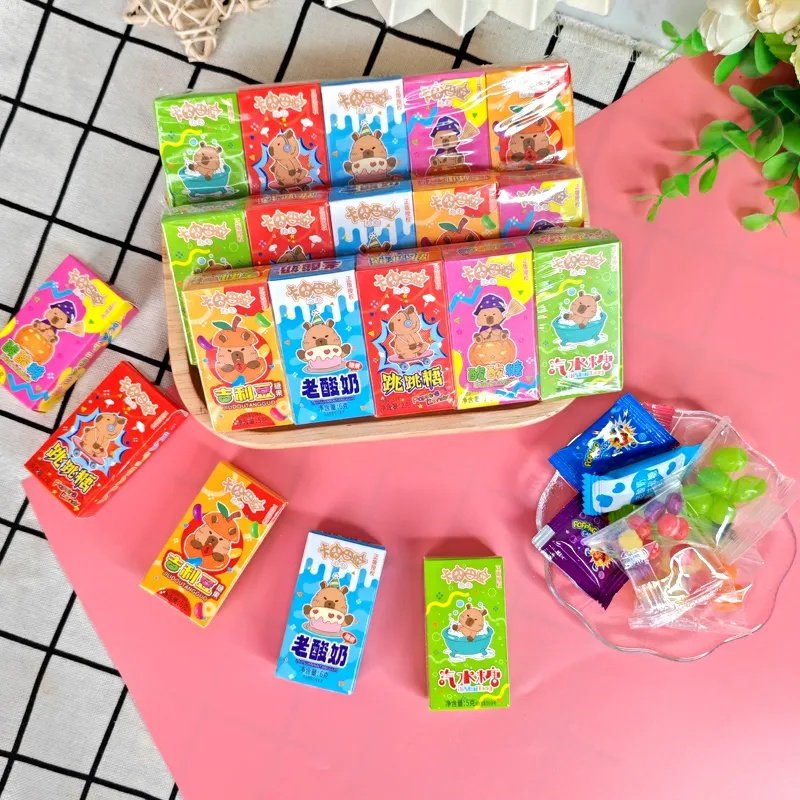 针可爱混合五宝糖酸酸糖汽水味糖吉利豆糖跳跳糖休闲糖果礼物