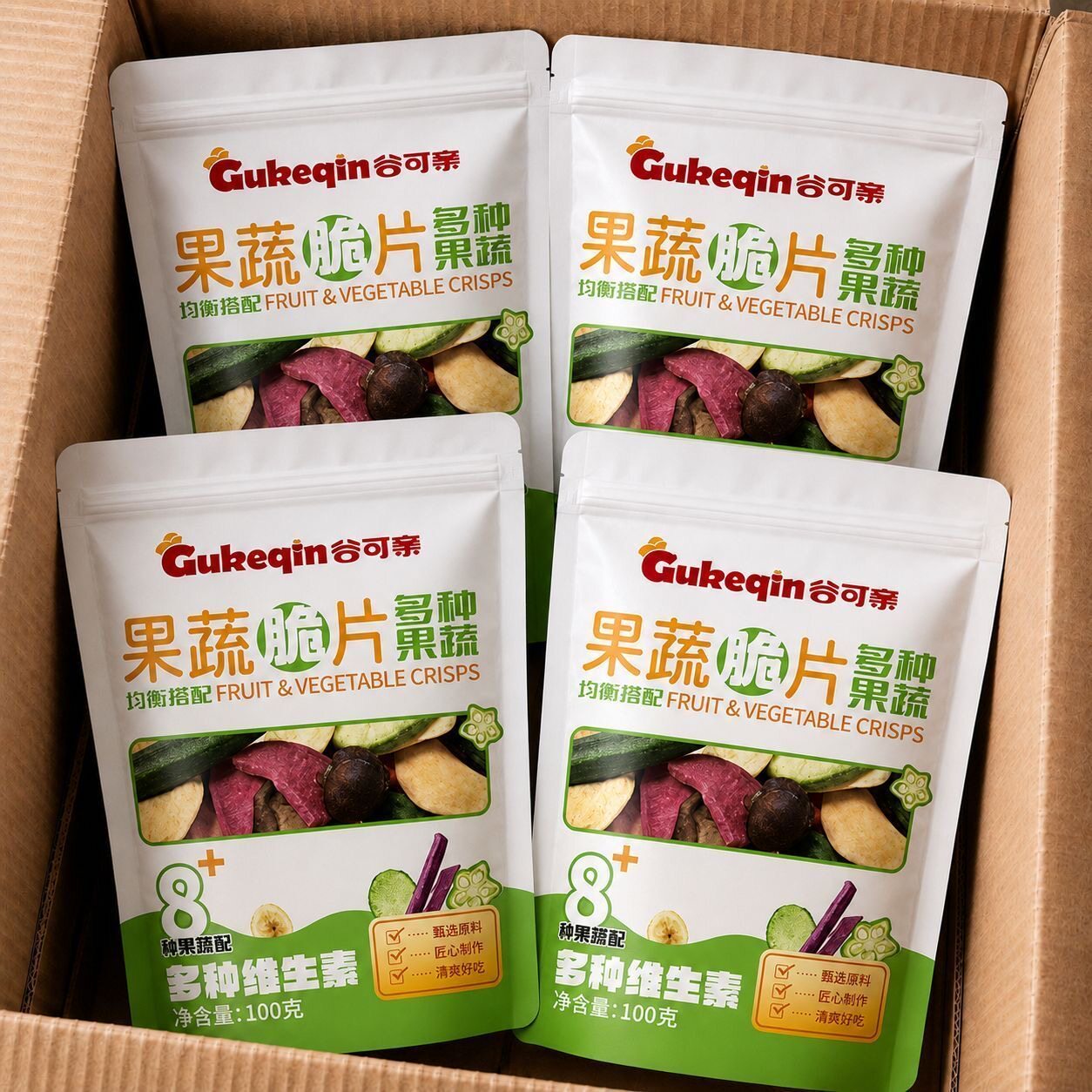 100g综合果蔬脆蔬菜干紫薯水果冻干秋葵香菇脆儿童零食