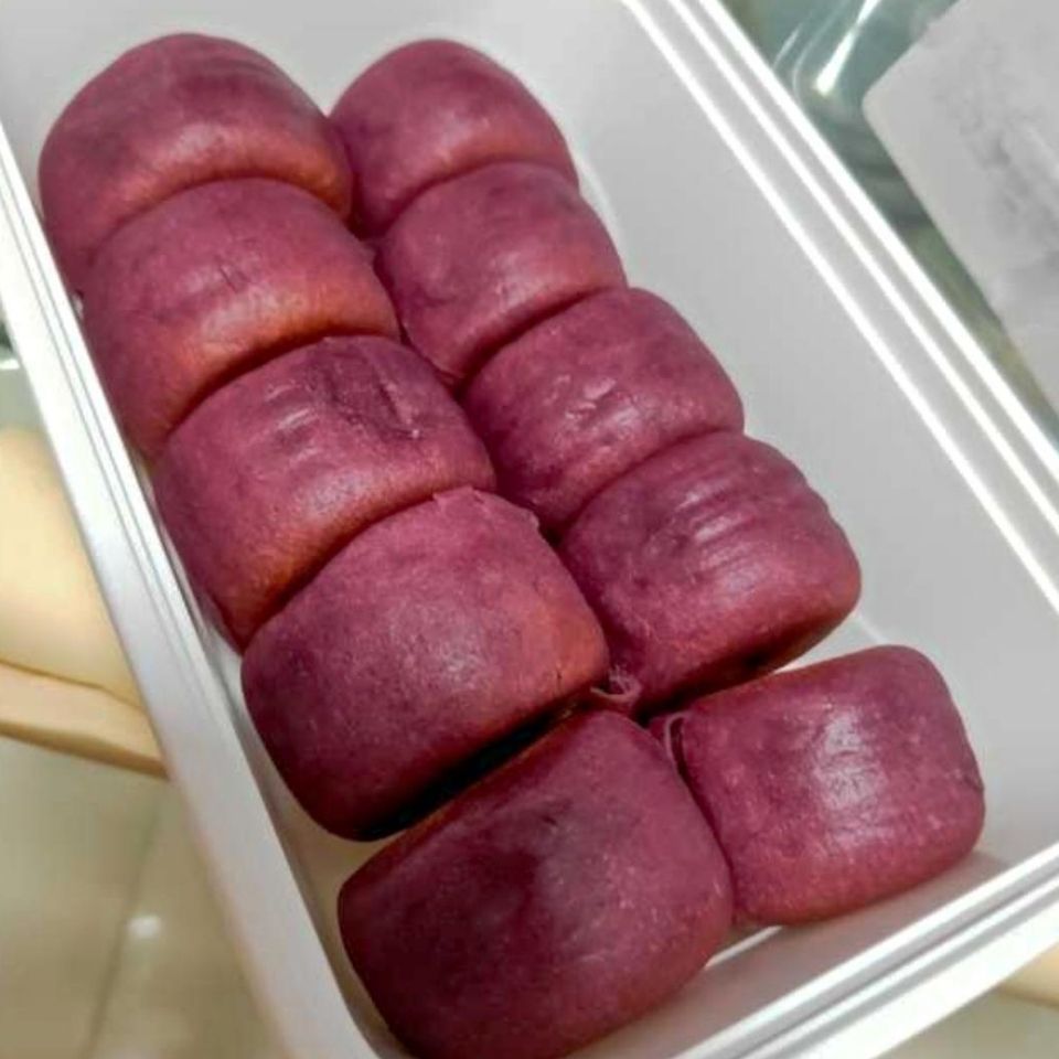 紫薯芋泥饼孕妇早餐面包无糖精减低0o小吃营养孕期卡脂肪小零食品