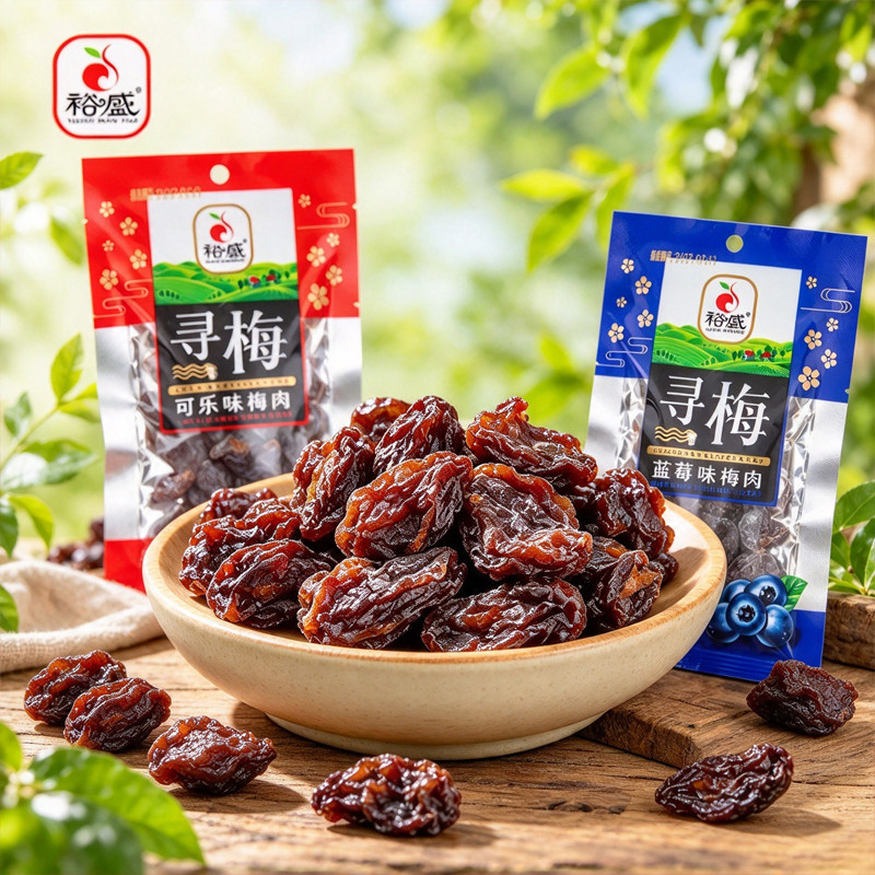 寻梅梅肉可乐蓝莓味酸甜开味果脯酸甜话梅蜜饯解馋零食18g袋装