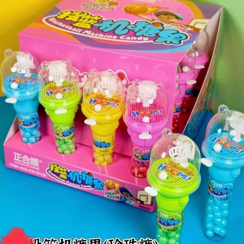 创意糖玩具便利店超市采购摆摊投篮机糖硬质糖果校园奖励学生糖果