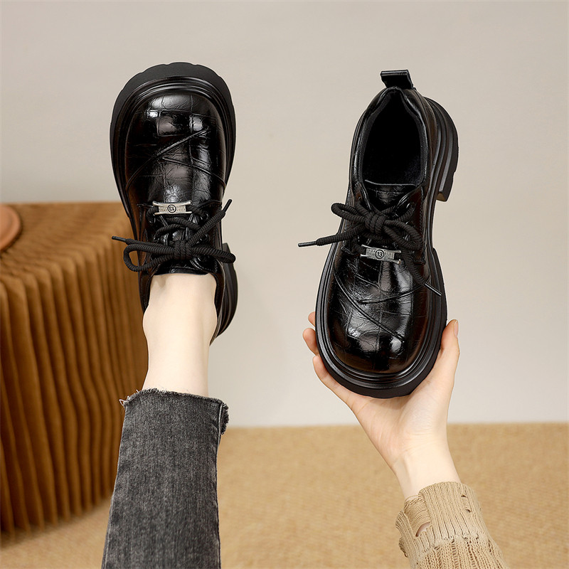 厚底小个子增高加绒小皮鞋女2026春季新款百搭松糕底乐福鞋单鞋,女鞋,乐福鞋（豆豆鞋）,淘宝优惠券,粉丝福利购,淘宝优惠卷