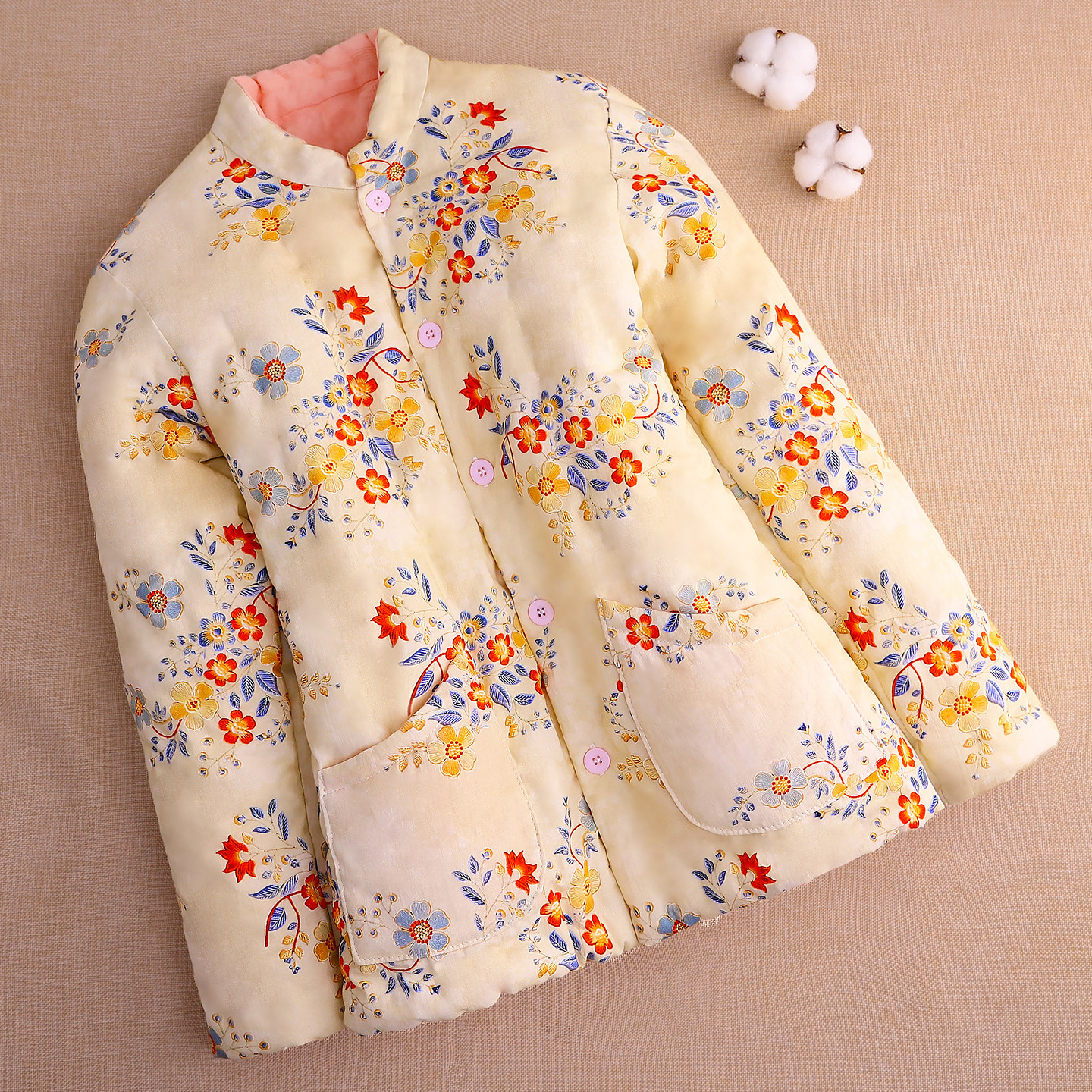 纯棉花手工中式女士加厚保暖棉服