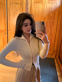 alex 上衣 翻领加厚针织衫 stevens打底神器 拉链毛衣外套女春秋季