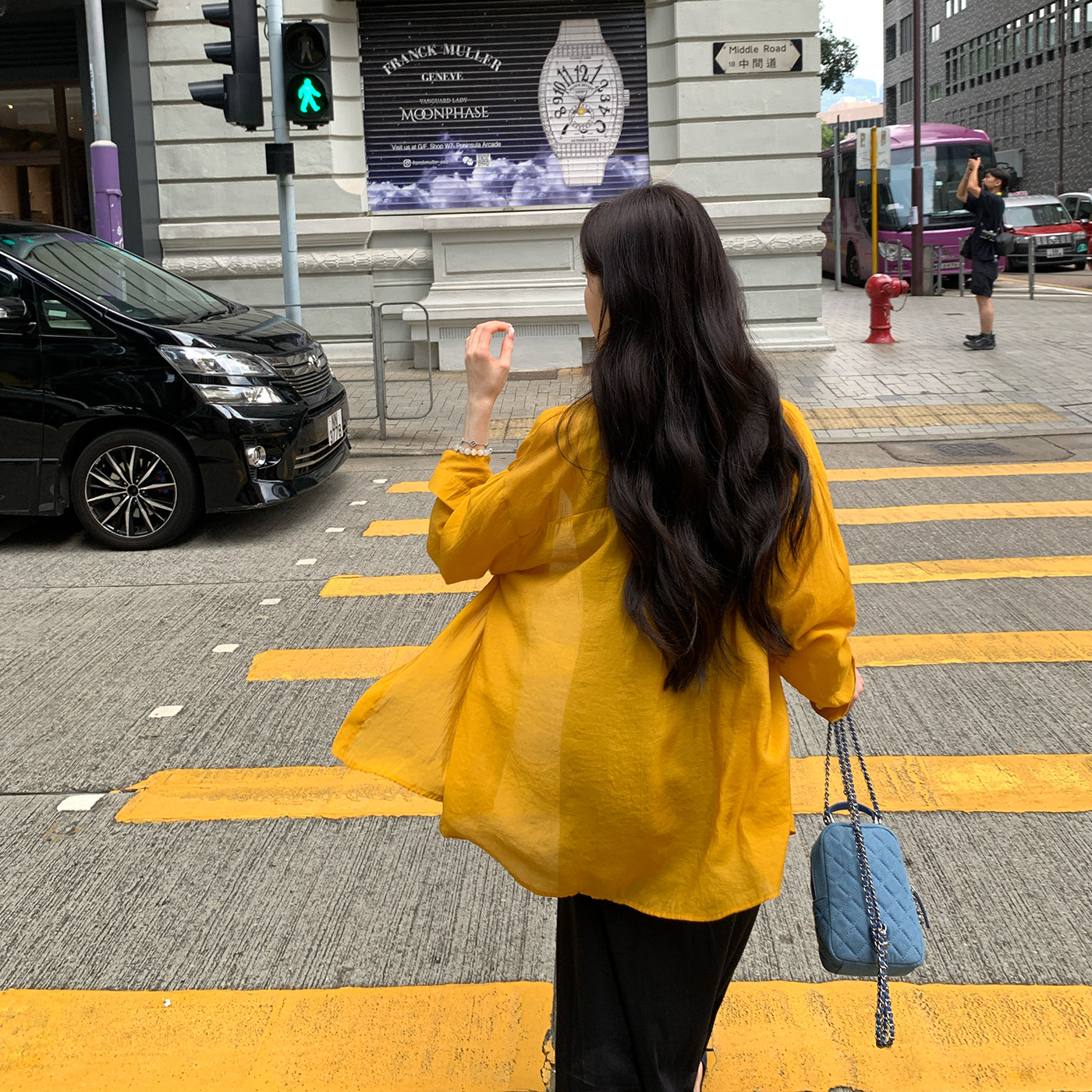 alex stevens 简约薄款防晒衬衫外套女夏季长袖衬衣透气宽松上衣