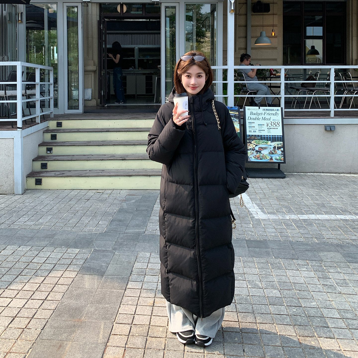 alex stevens超好看长款羽绒服女过膝加厚90白鸭绒连帽冬季外套,女装/女士精品,羽绒服,淘宝优惠券,粉丝福利购,淘宝优惠卷