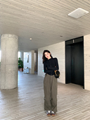 stevens美式 复古辣妹宽松高腰工装 裤 alex 女春秋显瘦阔腿休闲裤 子