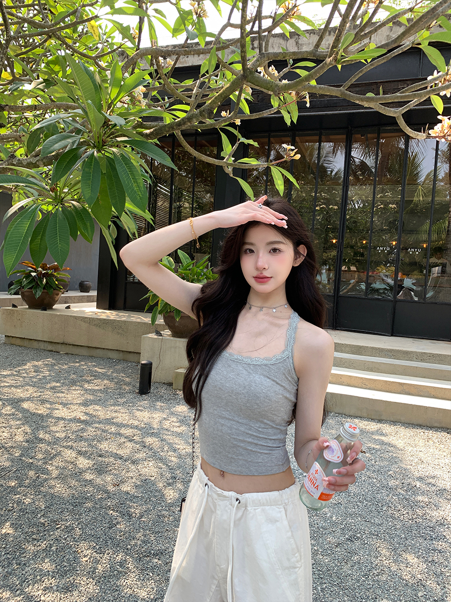 alexstevens蕾丝吊带背心女