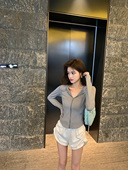 子百搭热裤 xm定制纯欲辣妹风抽绳休闲短裤 女皱褶显腿长宽松裤 夏