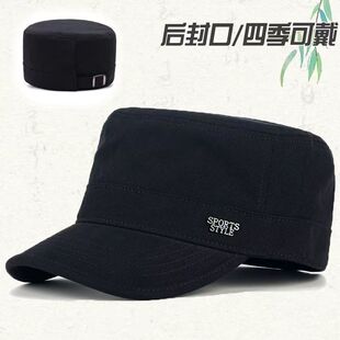 封口四季单款鸭舌帽新款调节遮阳百搭户外中老年人男士休闲棒球帽
