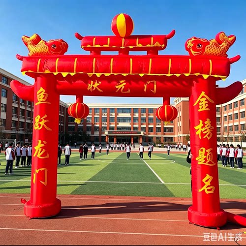 高考状元门充气拱门金榜题名充气气模升学宴成人谢师礼活动彩虹门