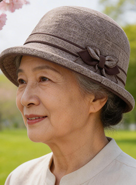 春夏中老年渔夫防晒防风帽