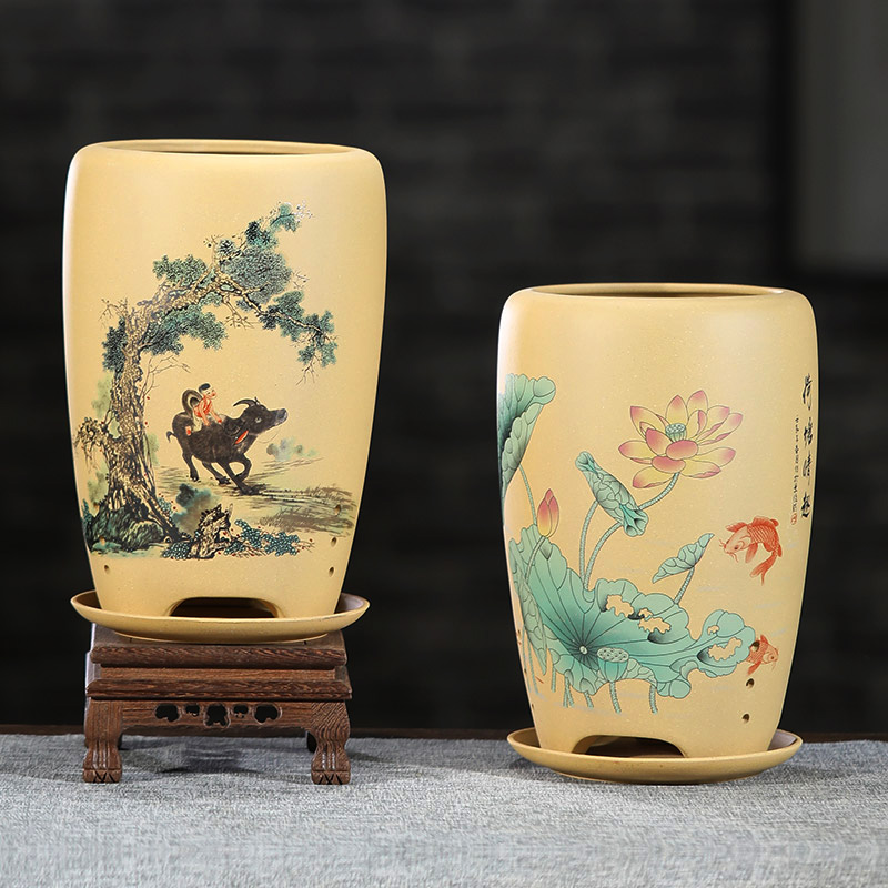 宜兴紫砂透气养根配同色托盘