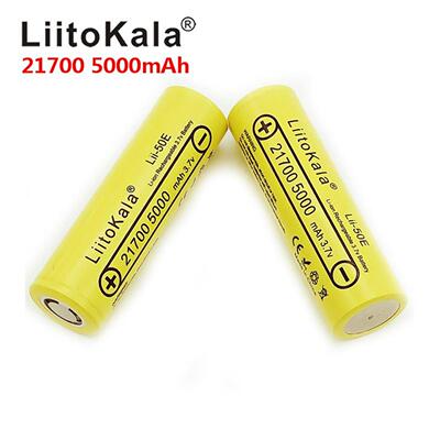 LiitoKala Lii-50E 21700锂电池 5000mah 电动车10C动力 玩具电池