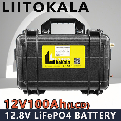 liitokala  LiFePO4FBK-12.8V100Ah磷酸铁锂电池 家庭应急户外电