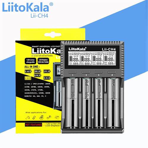 LiItoKala Lii-CH4 1.5V/1.2V/3.2V 智能电池充电器 A C线输入