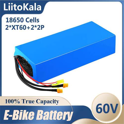 LiitoKala 16S 60V 12Ah 15Ah 20Ah 25Ah 18650电动车电池1800W