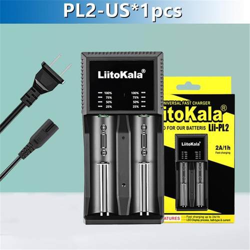 LiitoKala  Lii-PD2 18650 26650 21700 2槽 圆柱锂电池 LCD充电