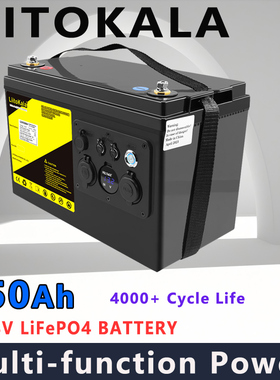 liitokala LiFePO4 DC-12V150Ah磷酸铁锂电池 家庭应急户外夜市