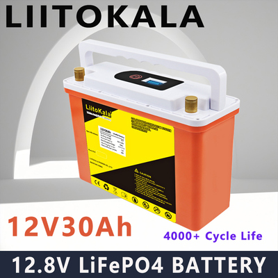 liitokala  LiFePO4 12V30Ah+LCD 磷酸铁锂电池 家庭停电应急储能