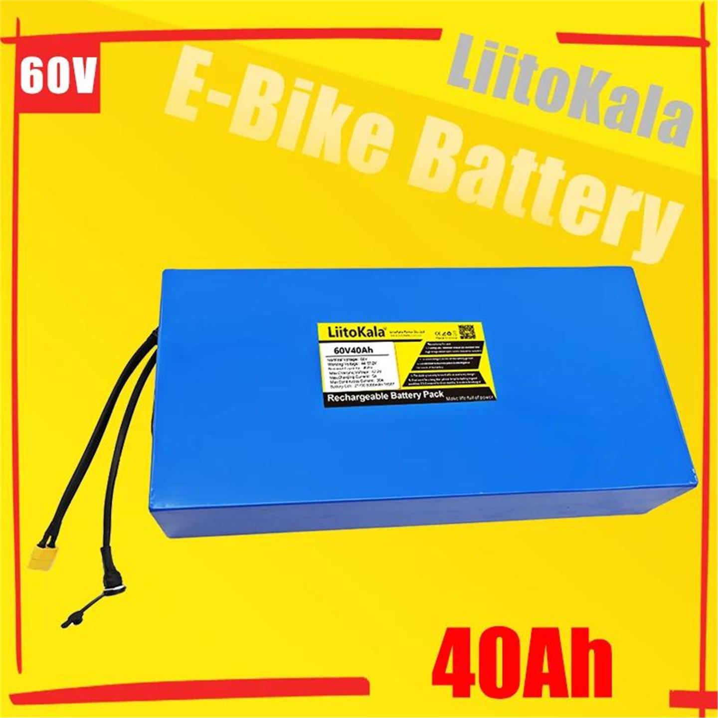 LiitoKala  60V40Ah  21700电动车电池 60V踏板车 电动船动力电池