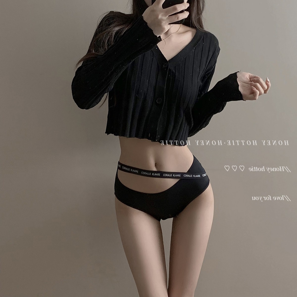 美式夏季辣妹字母印花内裤