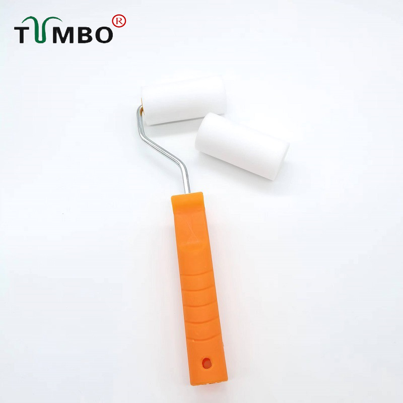 工厂直销跨境3寸油性海绵滚筒刷耐溶剂修边绘画补漆无刷痕无死角