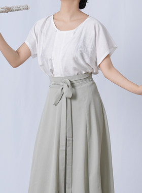 漫春雪汉服【昭昭】唐背子唐制短衫 唐褙子 人丝舒适透气夏季女装
