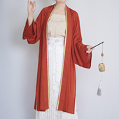 织扇 织金贴边宋制上衣 长衫 漫春雪汉服 褙子 对襟直袖 国风女装