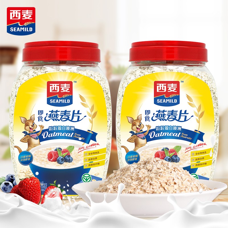 西麦纯燕麦片1000克即食冲泡