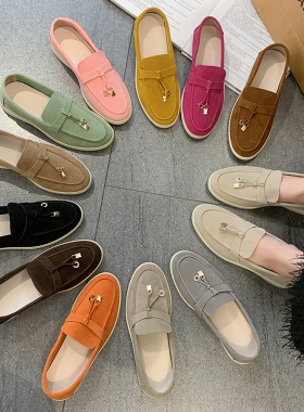 2026春季新款甜美女平底鞋爆款豆豆鞋秋季懒人百搭单鞋女鞋大码43