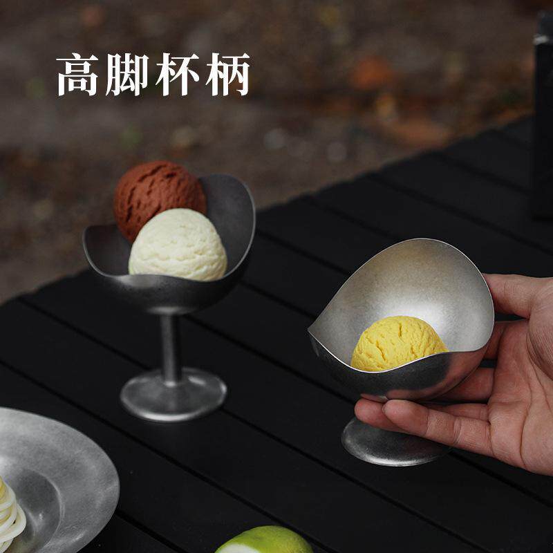 复古304不锈钢慕斯杯雪糕杯甜品杯布丁杯冰激凌冰淇淋杯奶冻蛋糕