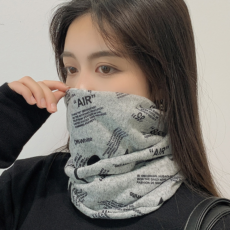 百变头巾帽子女士秋冬季保暖护颈椎围脖套自行车面巾加厚防风面罩
