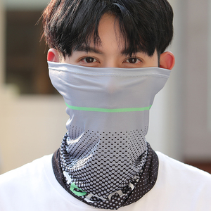 防晒面罩男款遮阳全脸护颈脖子冰丝魔术头巾男士开车钓鱼运动围脖