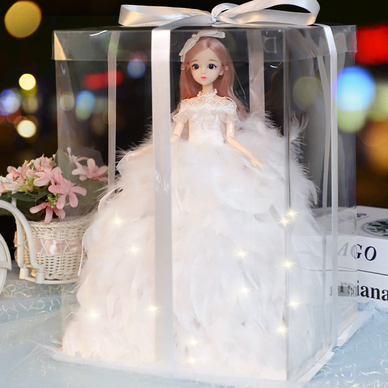 洋娃娃生日礼物婚纱玩具小女孩女童儿童节日换装套装艾莎爱莎公主