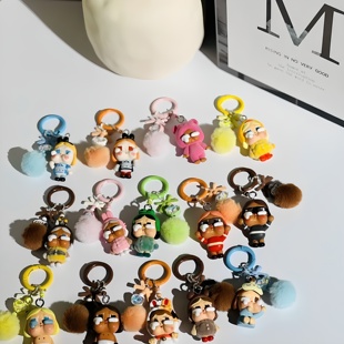 年货节潮玩哭娃改娃萌粒挂件crybaby眼泪工厂钥匙扣谷子手机链
