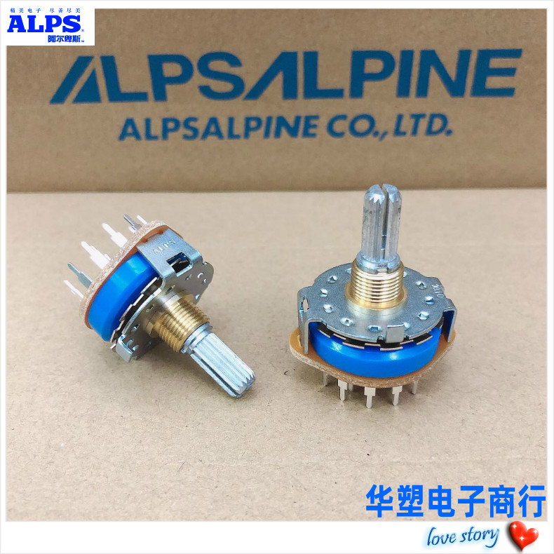 原装日本alps功放机3档扭下信号