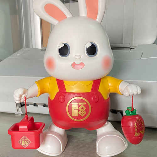 跳舞小福兔玩具兔子婴儿0到3个月
