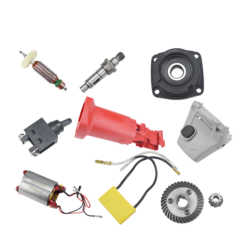 锐奇角磨机配件转子开关电刷齿轮